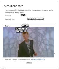 There're many other roblox song ids as well. Never Rick Roll On Roblox Imgflip