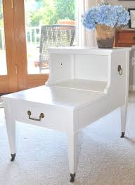 Before After Painted Vintage Side Tables Vintage Side Table Diy Furniture Redo Furniture