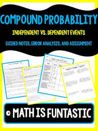 Compound Probability Lesson Plan Probability Lessons Math Lesson Plans Probability