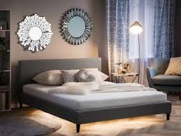 gestoffeerd bed lichtgrijs met led beschikbare maten 160 180 cm fitou wit beddengoed kingsize bedden gestoffeerde bedden