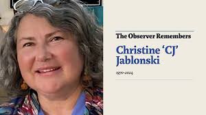 Loss of Christine 'CJ' Jablonski is painful, but she leaves an incredible  legacy