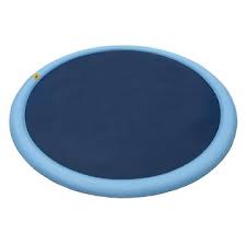 Doggie paddling pools come in many different styles and sizes having a good old fashioned splash around is an absolute must for doggies and they love to cool themselves by taking a dip! Etna Etna Dog Splash Pad Sprinkler Pad Pool For Animals Kids 51 Dog Water Play Mat With Sprinkler
