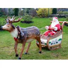 Weihnachtsfiguren & objekte sind ein muss für jeden weihnachtsfan. Weihnachtsmann Im Schlitten Mit Rentier Lebensgross Elche Rentiere Weihnachtsfiguren Produkte D W Collection