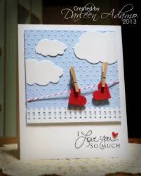 There are some seriously brilliant people out there! Pinterest Inspired Valentine By Darleenstamps Cards And Paper Crafts At Splitcoaststampers Valentine Love Cards Valentine Cards Handmade Valentines Cards