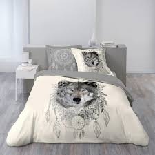 Quelle que soit la matière que vous privilégiez ou son coloris. Parure Housse Couette 200 X 200 Cm Garou Le Loup Achat Vente Housse De Couette Et Taies Cdiscount