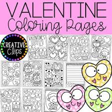There are also more intricate valentine doodles and mandalas for big kids to color in too. Valentine Coloring Pages Writing Papers Valentine Coloring Book