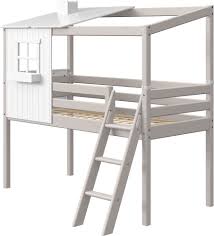 Trova una vasta selezione di letto a castello a prezzi vantaggiosi su ebay. Flexa Letto Semi Elevato Classic Con Scala Inclinata E Casetta Interismo Shop Online Italia