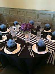Black And White Bridal Shower Ideas Black White Purple Blue Bridal Wedding Shower Party Ideas Photo 1 Of 44 Halloween Bridal Showers Purple Bridal Shower Corpse Bride Wedding