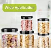 Amazon.com: Dlerom 12pcs Plastic Jars with Lids 16 oz & 8 oz ...