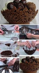Diy Chocolate Basket Avec Images Gateaux Et Desserts