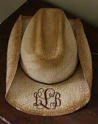 Monogrammed Cowboy Hat Cowboy Hats Cowgirl Hats Cowboy