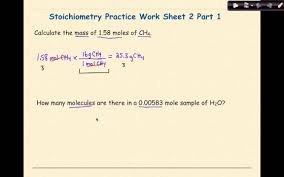 Ap Chemistry Stoichiometry Worksheet 2 Set 1 Youtube