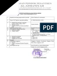 Contoh format sppd (surat perintah perjalanan dinas).doc. Dokumen Serupa Dengan Contoh Sppd Sekolah Swasta Terbaru Doc Asmaniyah