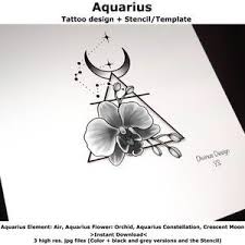 The most famous tattoo artist of that time was sailor jerry. Capricorn Horoscope Flower Tattoo Tattoo Design And Tattoo Stencil Template Instant Digital Download Tattoo Permit In 2021 Aquarius Tattoo Horoscope Tattoos Tattoo Stencils
