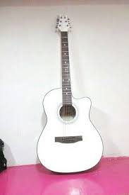 The original, general term for this stringed instrument is guitar, and the retronym 'acoustic guitar' distinguishes it from an electric guitar. White Acoustic Guitar Music Guitar Guitar Notes Acoustic Guitar