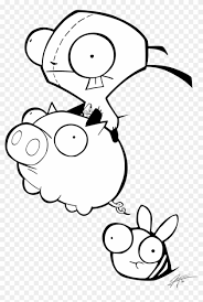 In case you don\'t find what you are looking for, use the top search bar to search again! Invader Zim Coloring Page Invader Zim Gir Free Transparent Png Clipart Images Download