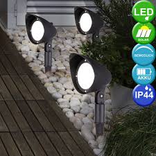 Celui qui a un jardin, connaît déjà l'importance du bon éclairage extérieur. 3 X Lampe Solaire Del Luminaire Lampadaire Bornes A Piquer Eclairage Jardin Led Etc Shop