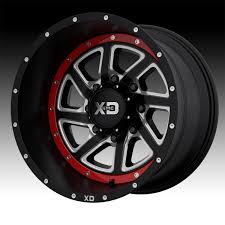 Black And Red Wheels 18 Inch Kmc Xd Series Xd833 Recoil Satin Black Milled Custom Wheels Rims Wheel Rims Custom Wheels Jeep Wheels