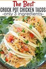 Crock Pot Shredded Chicken Tacos Slow Cooker Shredded Chicken Tacos Recipe Slow Cooker Shredded Chicken Slow Cooker Chicken Tacos Crockpot Chicken Tacos Recipes