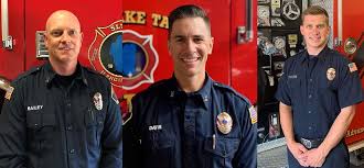 South Lake Tahoe Fire Rescue promotes three to position of captain; adds  three firefighters