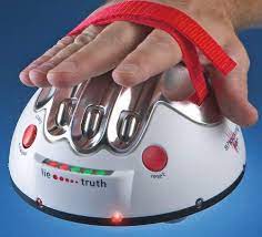 Though a built in lie detector sensor, game will show the truth or lie of an answer on a led meter with 2 settings. Shocking Liar Lie Detector Game Amazon In Electronics