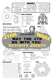May the 4th be with you…at the buffet! May The 4th Be With You Star Wars Activity Sheets Desert Chica