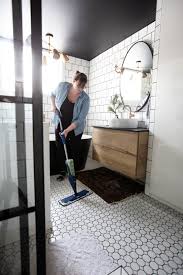 It needs to stand up against a lot of water exposure and fight mold development. The Best Tile Floor Cleaner We Ve Used For Our White Bathroom Tiles Love Create Celebrate