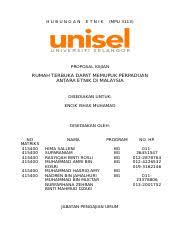 Berat sama dipikul, ringan sama. Final Report Hubungan Etnik Mpu 3113 Proposal Kajian Rumah Terbuka Dapat Memupuk Perpaduan Antara Etnik Di Malaysia Disediakan Untuk Encik Ishak Course Hero