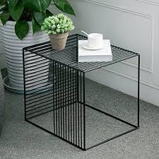 Wgx Square Wrought Iron Coffee Table Outdoor Iron End Tab Iron Coffee Table Metal Side Table Iron Table