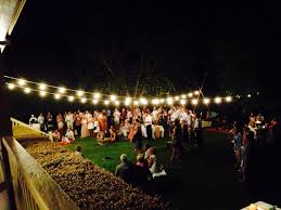 Orara Valley Estate Wedding With Festoon Party Lights Lawn Picnic Party Produced By Wedding Planner North Estate Wedding Wedding Locations Luxury Wedding