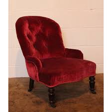 The velvet 3 designer armchair, designed by matteo zorzenoni. A Victorian Mahogany Upholstered Deep Buttoned Nursing Chair Great Shape Fletcher Grant Antiques