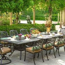 Darlee Elisabeth 11 Piece Cast Aluminum Patio Dining Set Bbqguys Decoracion De Patio Pergola Exterior Decoraciones De Casa