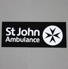 The logo of st john ambulance cadets. St John Ambulance Reflective Patch With Logo Shop St John Ambulance Saint Jean