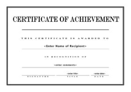 The selection of printable templates for certificates gives you ample choices for the award you want to present. Free Printable Certificates Of Achievement