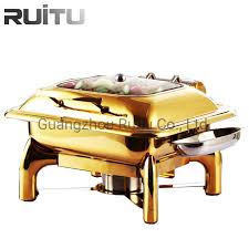 More recently, the unforeseen events of 2020 taught us that even when the world slows down, we still need the convenience of a reli. China Gold Buffet Tableware Station Dining Room Kitchen Furniture Chaffing Dish For Catering Deluxe Modern Glass Cover Porcelain Gn2 3 Pan All Types Chafing Dishes China All Types Chafing Dishes And Porcelain