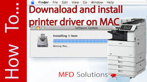 Chrome a grey bar will appear at the bottom of your browser window which will contain your download. Install Canon Ir Advance Printer Driver On Mac Mfd Solutions Youtube