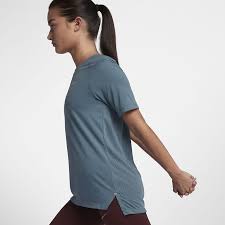 Nike Dri Fit Tailwind Women S Short Sleeve Running Top Running Clothes Running Tops Womens Shorts