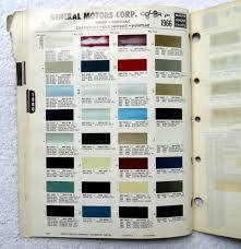 Details About Martin Senour Paint Chips Automotive Color Directory 1962 Thru 1967 Colors 4c
