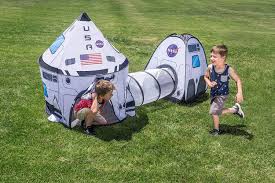 (shade cover only, trampoline not included) keep the leaves out or jump in the shade! Buy Joyin White Rocket Ship Play Tent Pop Up Play Tent With Tunnel And Playhouse Kids Indoor Outdoor Spaceship Tent Set Online In Vietnam B08lgcp5dc