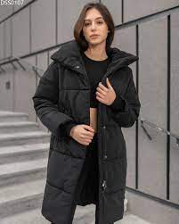 Черная длинная куртка