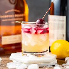 New York Sour Whiskey Sour With Red Wine Float Recipe New York Sour Whiskey Sour Recipe Sour Foods
