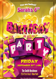Birthday flyer (bright design) get the word out about your child's, friend's, or your own special day with this birthday flyer template in word. Kid Birthday Party Flyer By Cleanstroke On Deviantart