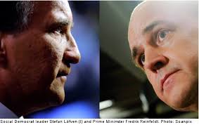 181 der insgesamt 349 abgeordneten im parlament. Reinfeldt And Lofven Talk Tough In First Debate The Local