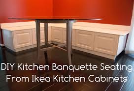 *also, you can save wood by building your bench to the wall and getting rid of the back supports. Diy Kitchen Banquette Bench Using Ikea Cabinets Ikea Hacks