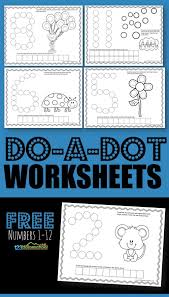 Free Counting Do A Dot Printables Numbers Preschool Free Worksheets For Kids Do A Dot