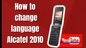 How to change language Alcatel 2010 ...