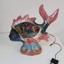 Über 80% neue produkte zum festpreis; Vintage French Ceramic Fish Lamp Mid Century Lamp Kitsch Pottery Lamp Ceramic Fish Fish Lamp Pottery Lamp