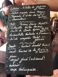 Menu Picture Of Coup De Fourchette La Riviere Saint Sauveur Tripadvisor