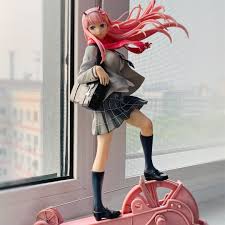 Explore zero two wallpaper on wallpapersafari | find more items about zero two wallpaper, two screens two wallpapers, zero wallpaper. Darling In The Franxx Student Uniform Plaid Mini Skirt Zero Two 02 Action Figure Collection Model Figurines Action Figures Aliexpress