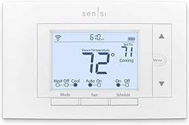 Mar 31, 2020 · how do i unlock my emerson sensi thermostat? Emerson Sensi Wi Fi Smart Thermostat For Smart Home Diy Works With Alexa Energy Star Certified St55 Amazon Com